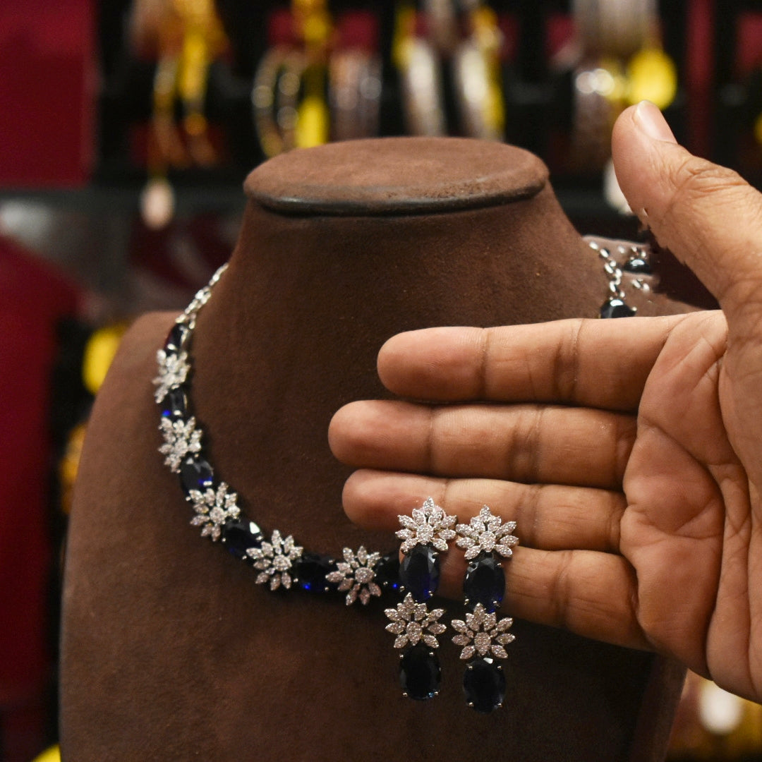 Asp Victorian Zircon Necklace Set