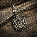 Asp Silver Mahakal Pendant for Men