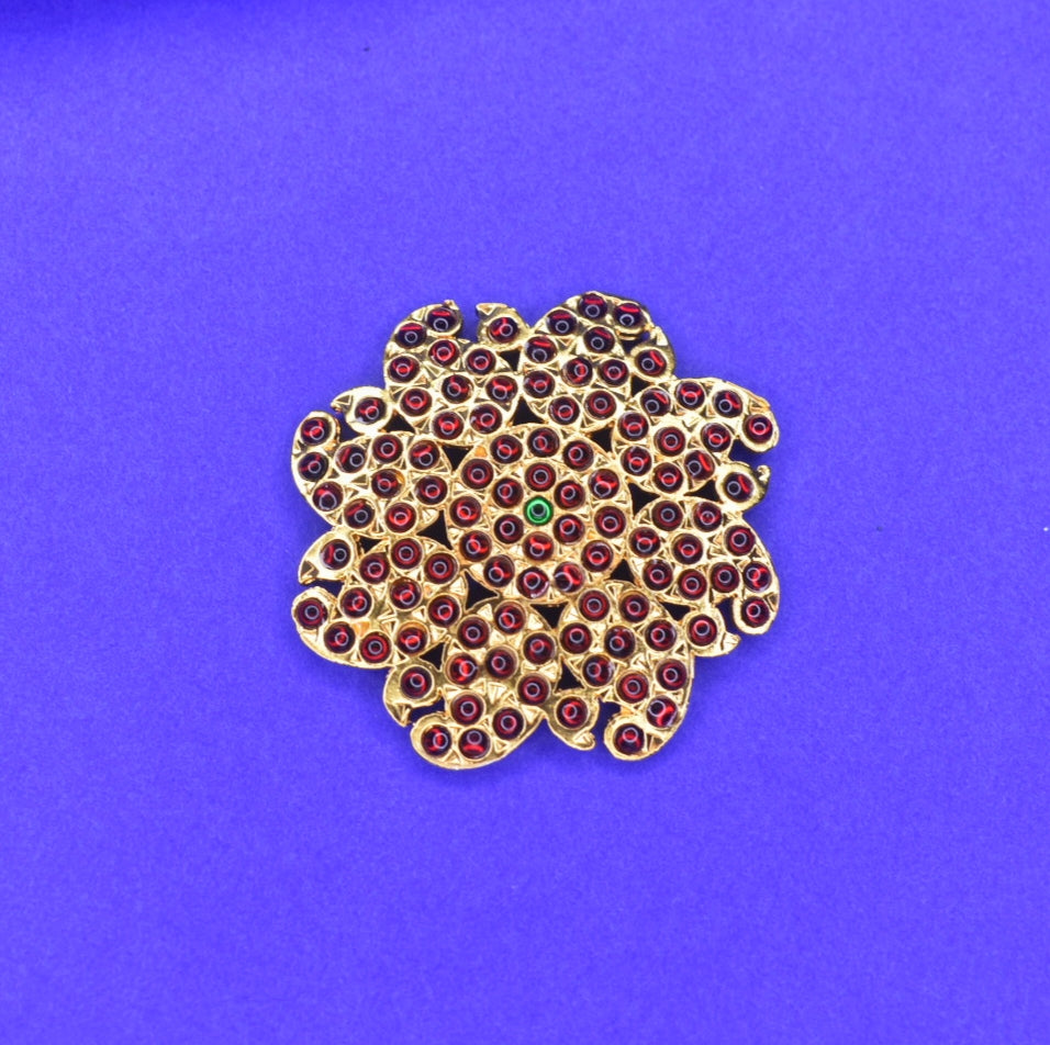 Classical Bharatanatyam Jewellery Set - 12 Piece Temple Dance Ornament Collection