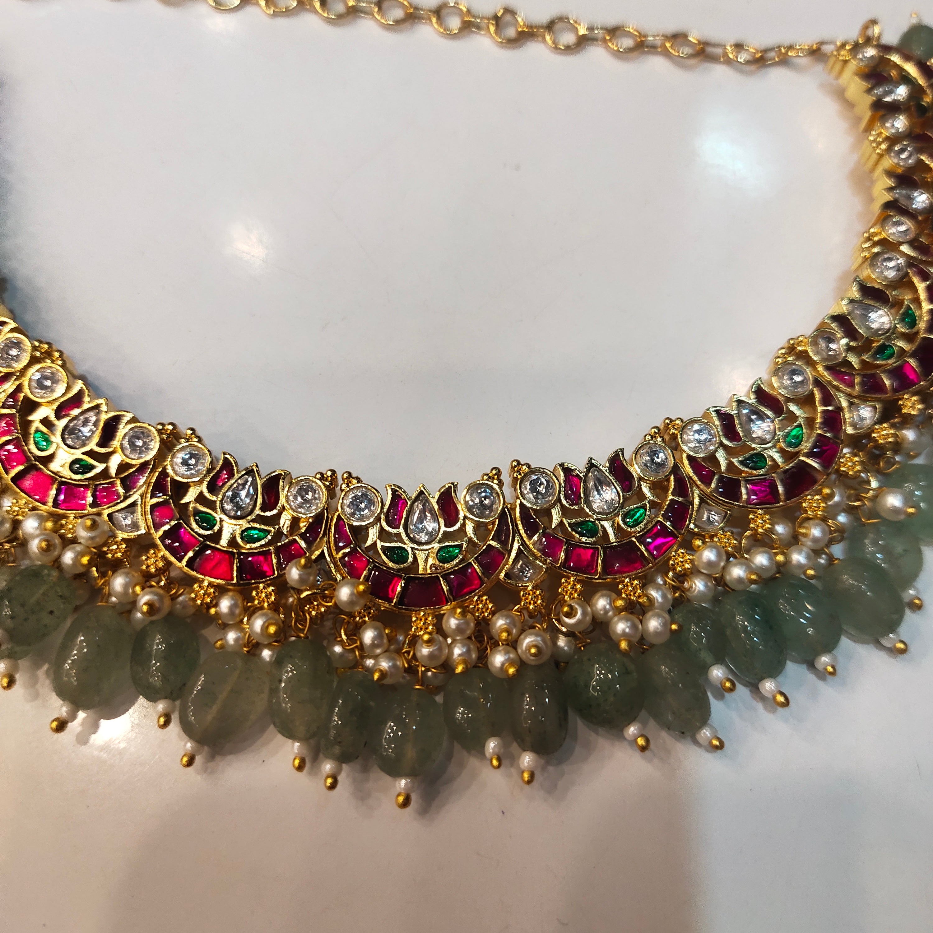 Asp Jadau Kundan Jalebi Necklace Set