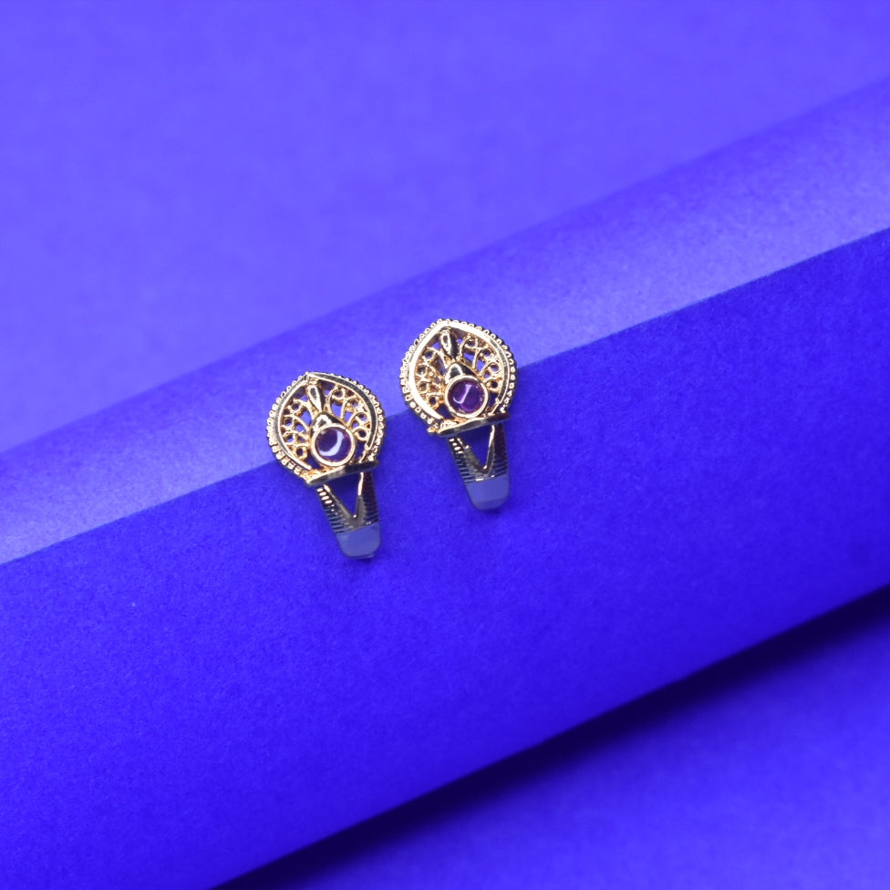One Gram Gold Stud Earrings - Affordable Daily Wear Luxury