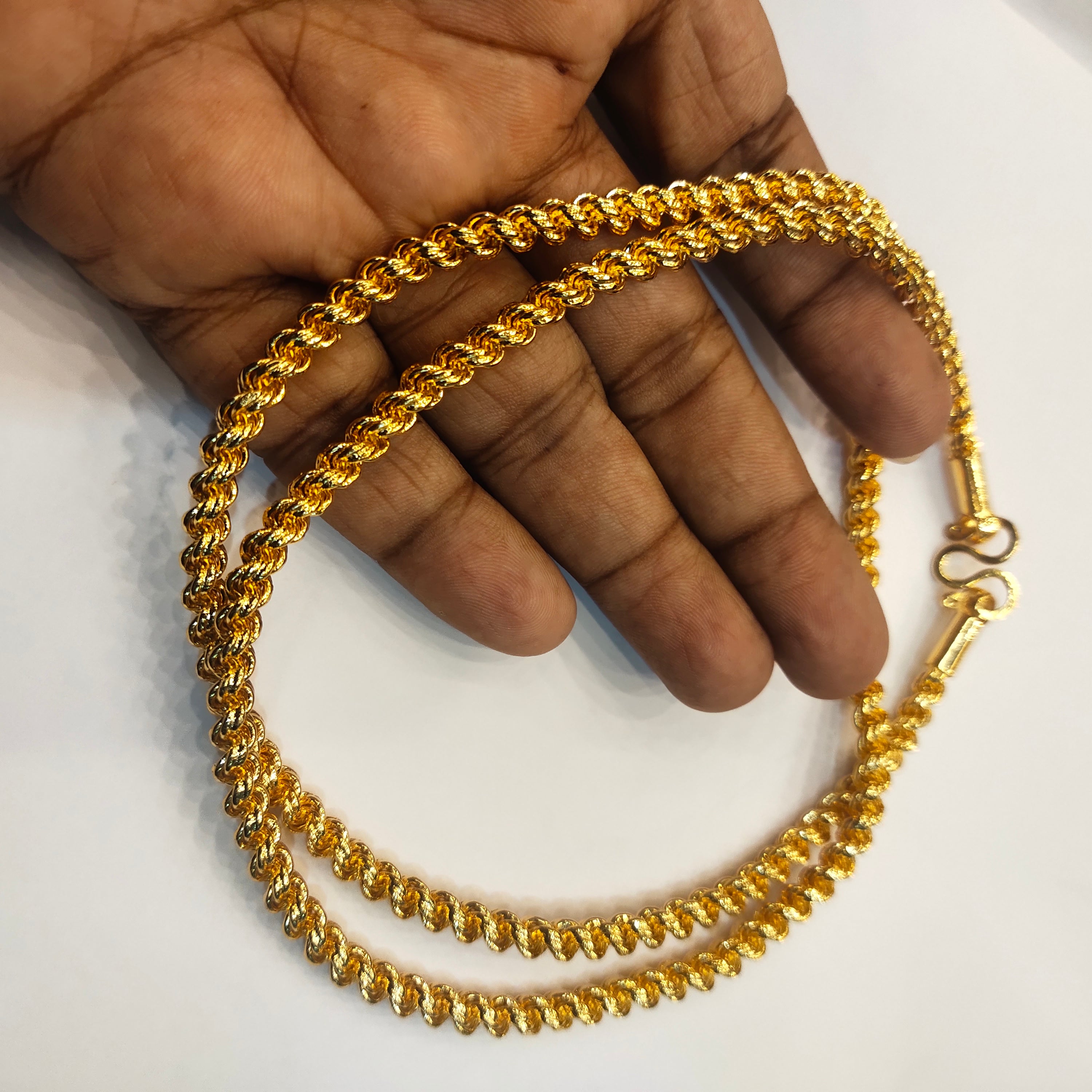 24 Inches Panchloha Rope Chain - Anti-Tarnish Five Metal Unisex Necklace