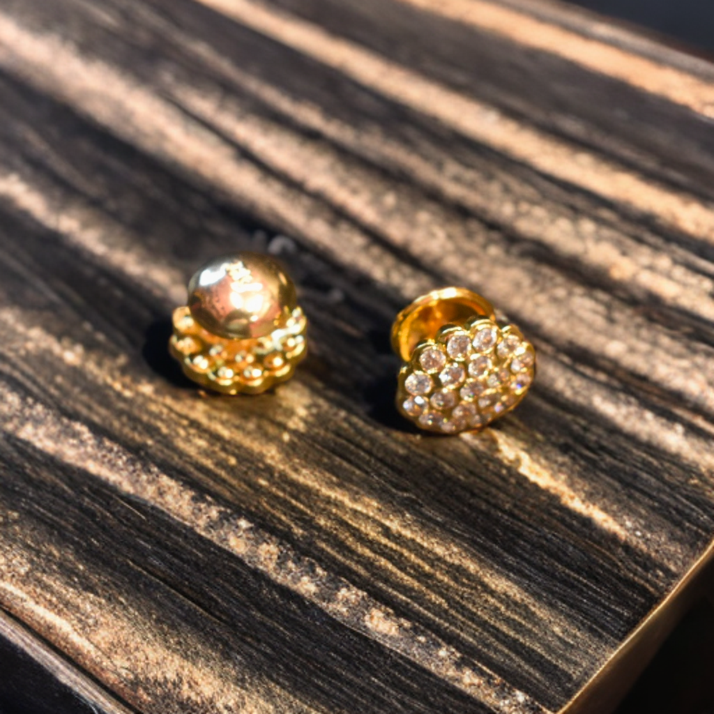 Panchaloha Stud Earrings for Women - Authentic Five Metal Jewelry