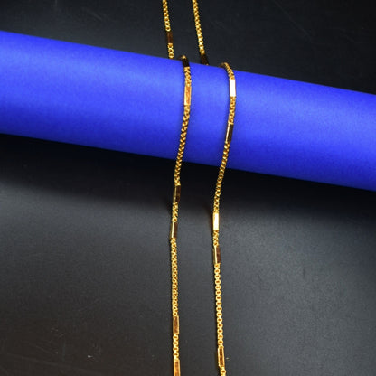 "Gilded Glamour: Elevate Your Style with ASP Fashion Jewellery's 24K Gold-Plated Chain"