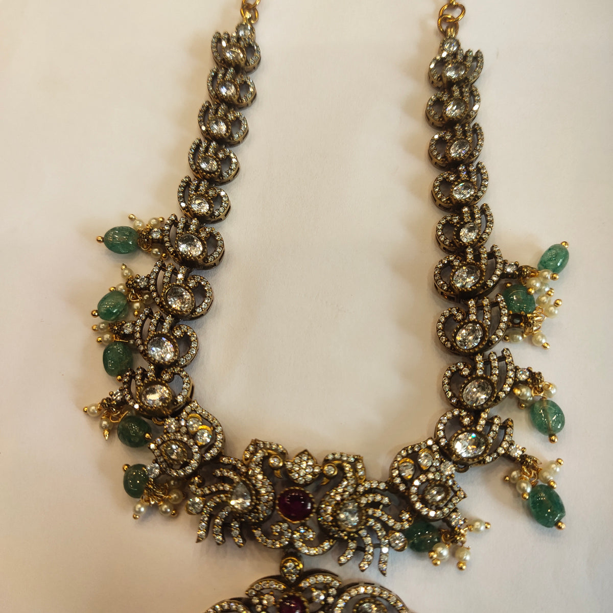 Asp Victorian Kundan Lakshmi Necklace Set