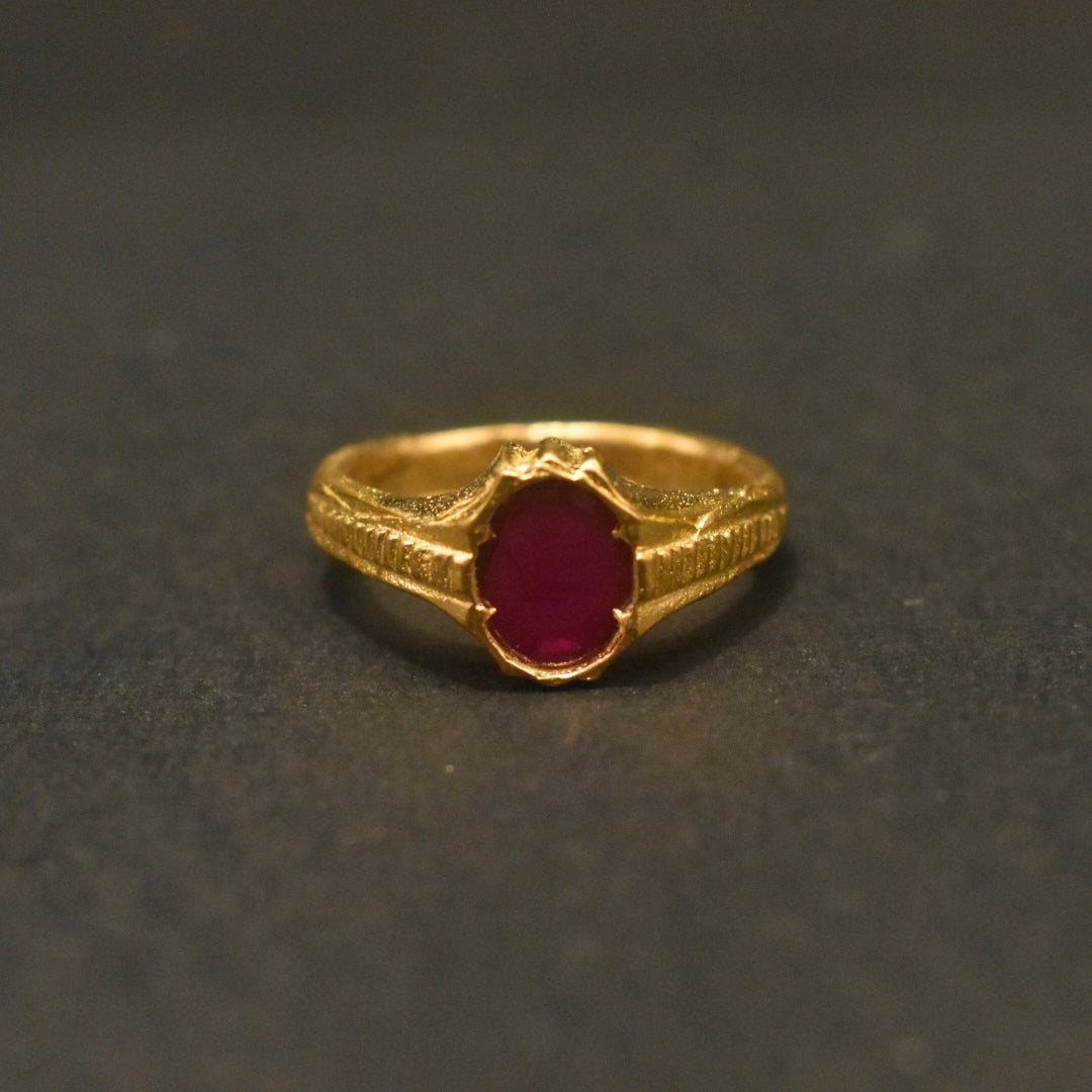 Ruby Panchloha Ring - Men's Anti-Tarnish