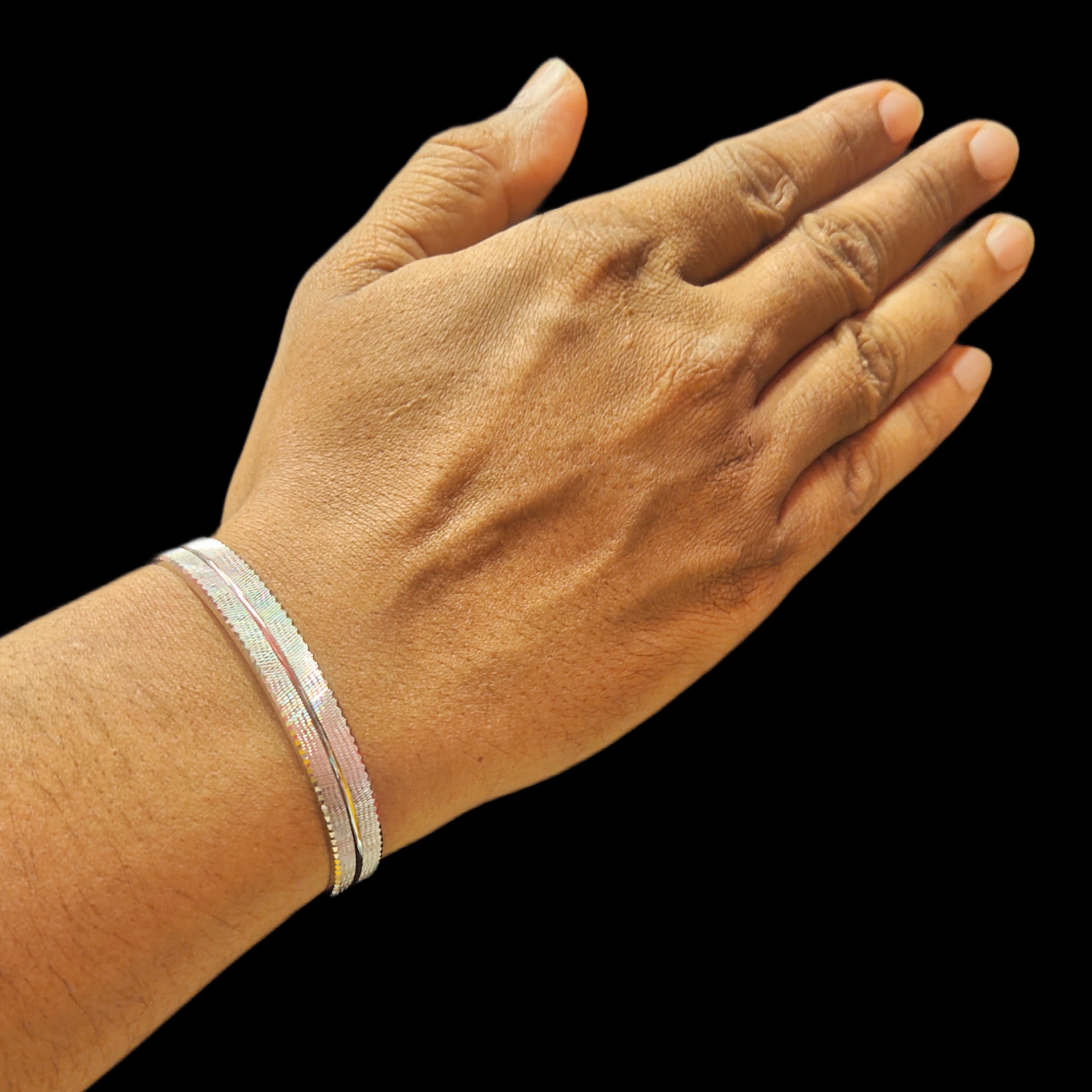 925 Sterling Silver Kada for Men - Premium Wedding Bracelet 29 Grams Heavy Weight