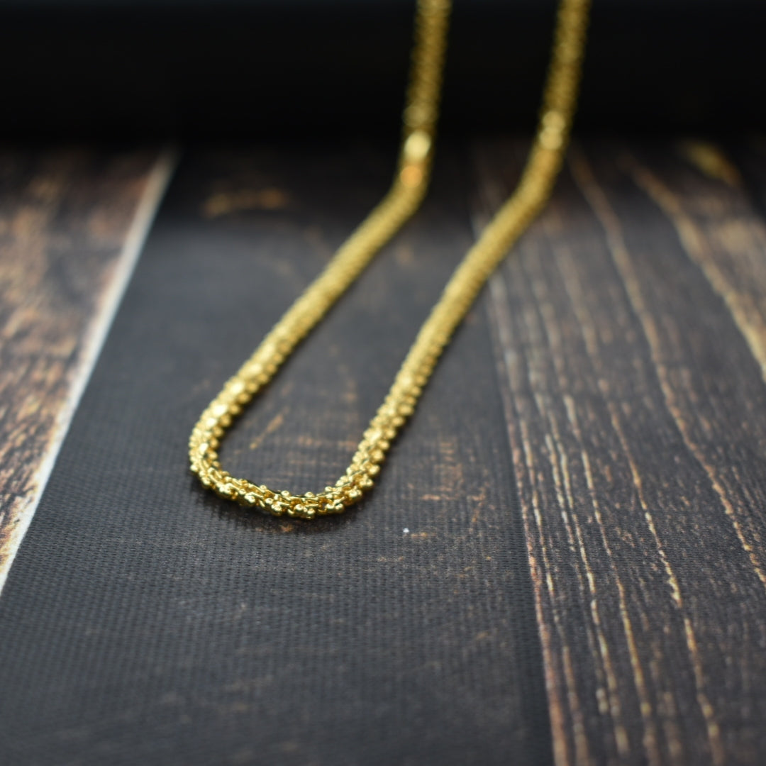 "Dazzle in Elegance: Asp Fashion Jewellery 24K Gold Plated Chain for a Touch of Luxury"