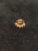 CZ Nose Pin with Ruby Accent | 18K Gold