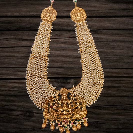 Royal Temple Guttapusalu Necklace Set By Asp Fashion Jewellery