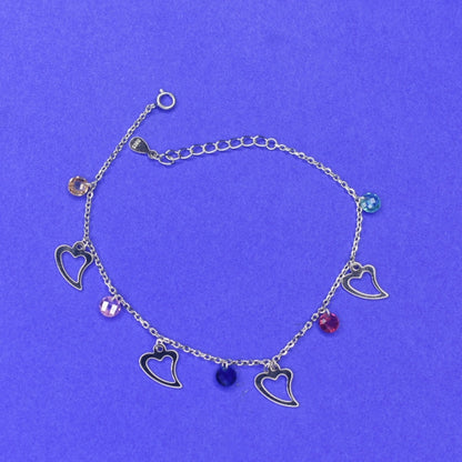 "Shine Bright: Sparkling 92.5 Sterling Silver Bracelets for Girls"