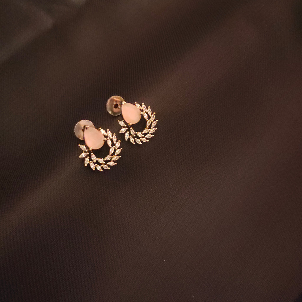 Victorian American Diamond Stud Earrings - Elegant Period Jewelry