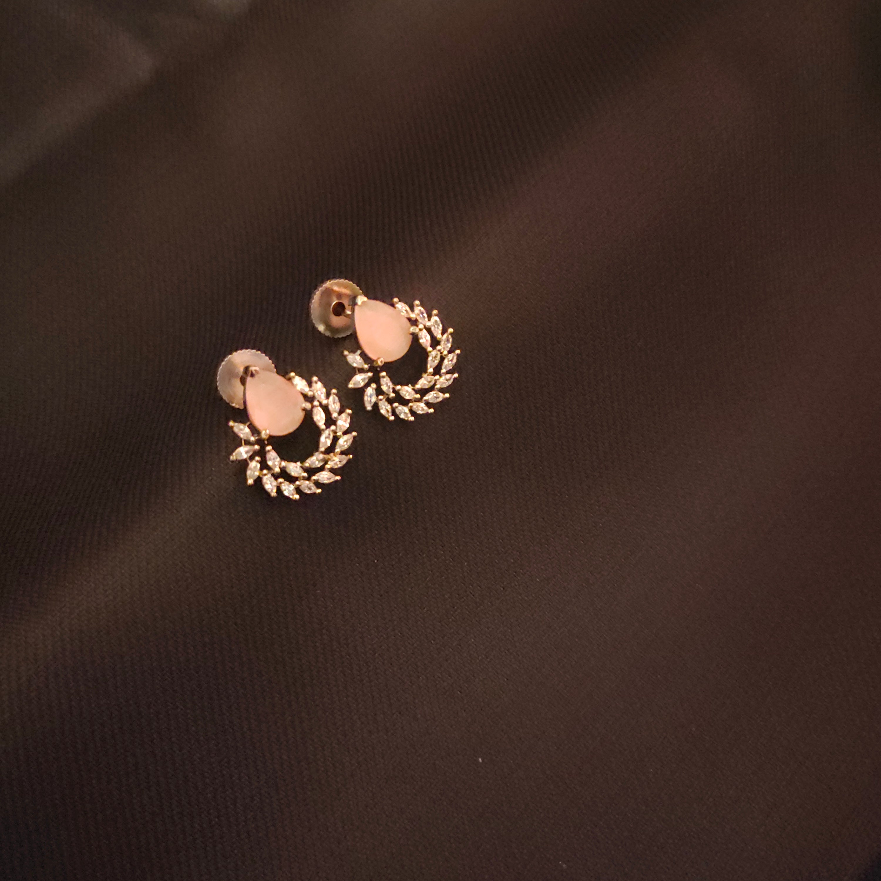 Victorian American Diamond Stud Earrings - Elegant Period Jewelry