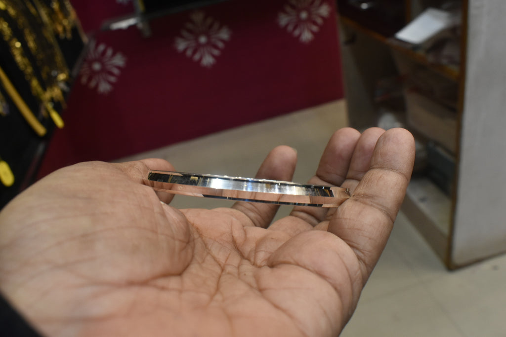 925 Silver Sardar Ji Kada for Men - Hallmarked Punjabi Sikh Bracelet