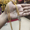 Asp One Gram Gold 24 Inches  Double Line Chandramukhi Mop/Mugappu Saradu Chain