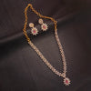 "Dazzle and Delight: The Enchanting Florer American Diamond Necklace & Earring Set by ASP Fashion Jewelry"