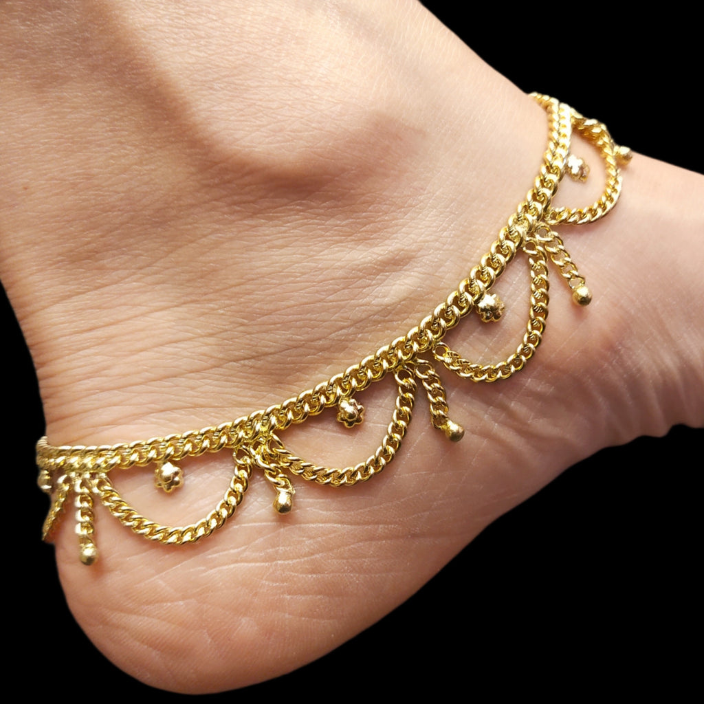 Step into Style Panchloha Pattilu - Exquisite Traditional Wedding Anklets