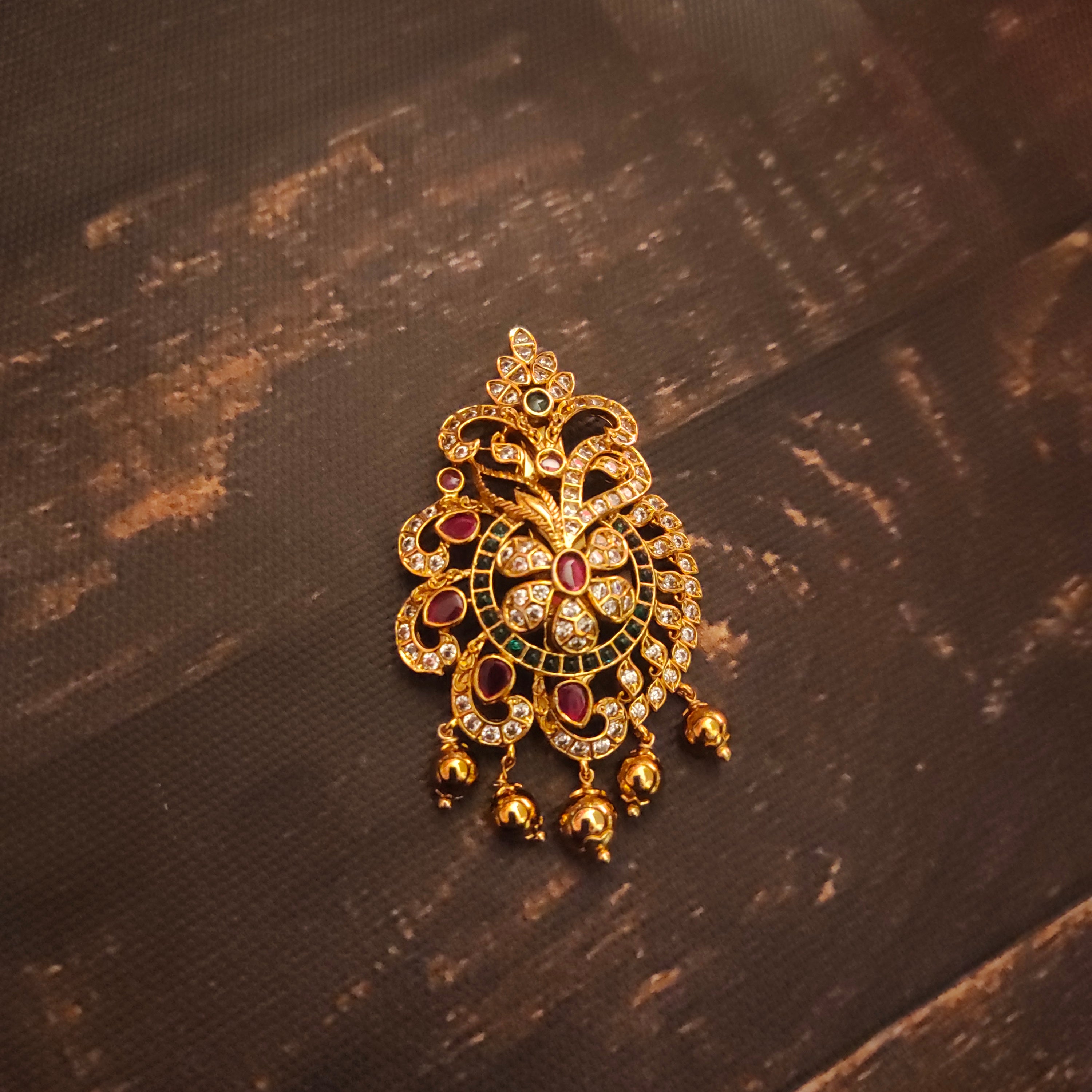 Fashionable Antique Saree Pin - Vintage Indian Brooch | Asp Fashion