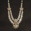 Double Layer Polki Moissanite Kundan Necklace Set - Traditional Indian Bridal Jewelry