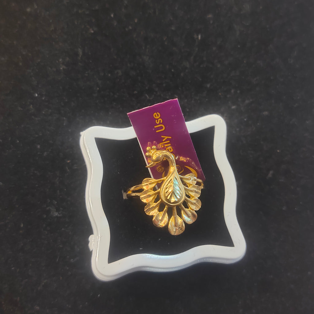 Gold Peacock Ring for Women