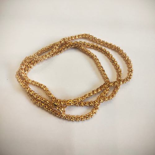 24K Gold Plated One Gram Chain for Women - 24 Inches | Elegant Design