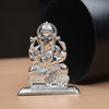 Shining Blessings: The Elegance of a Pure Silver Ganpati Idol"