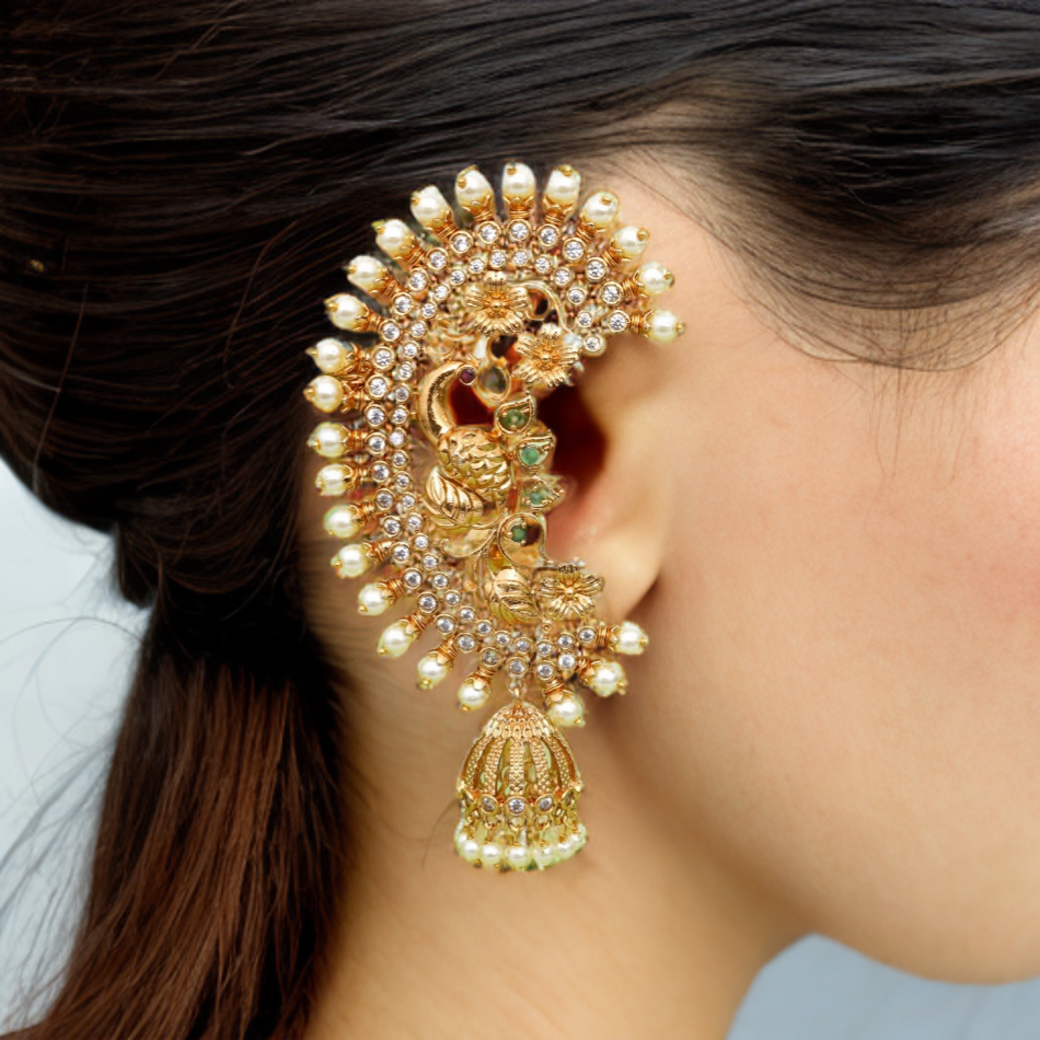 Asp Antique Zircon Ear Cuffs
