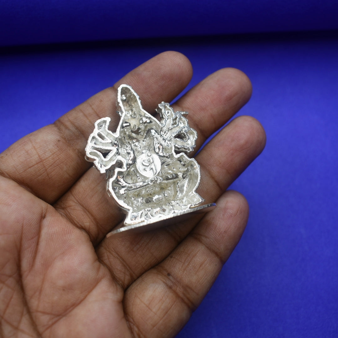 Pure Silver Varahi Amman Idol - Handcrafted Goddess Statue
