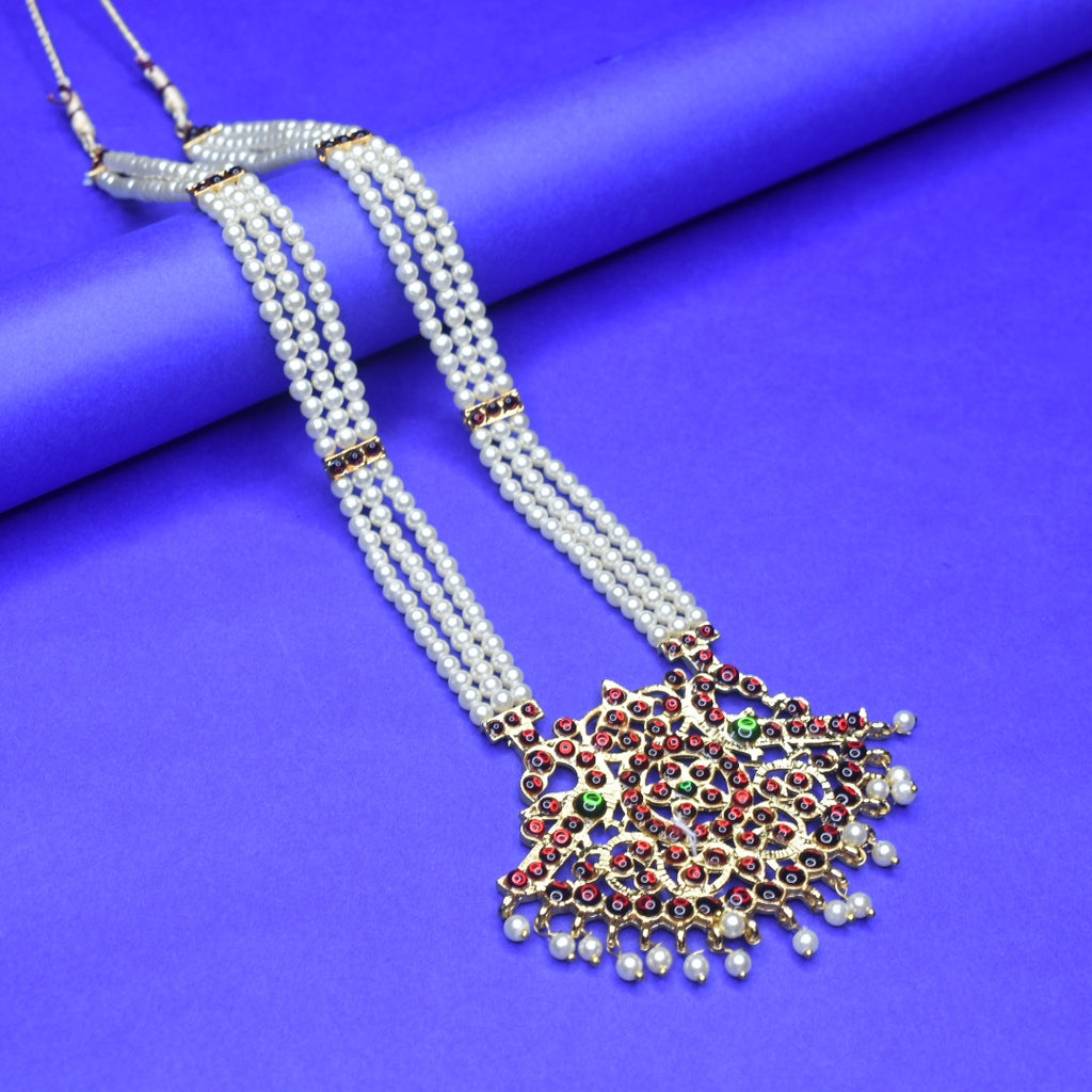 Classical Bharatanatyam Jewellery Set - 12 Piece Temple Dance Ornament Collection