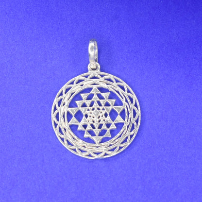 Asp Silver Sri Yantra Pendant
