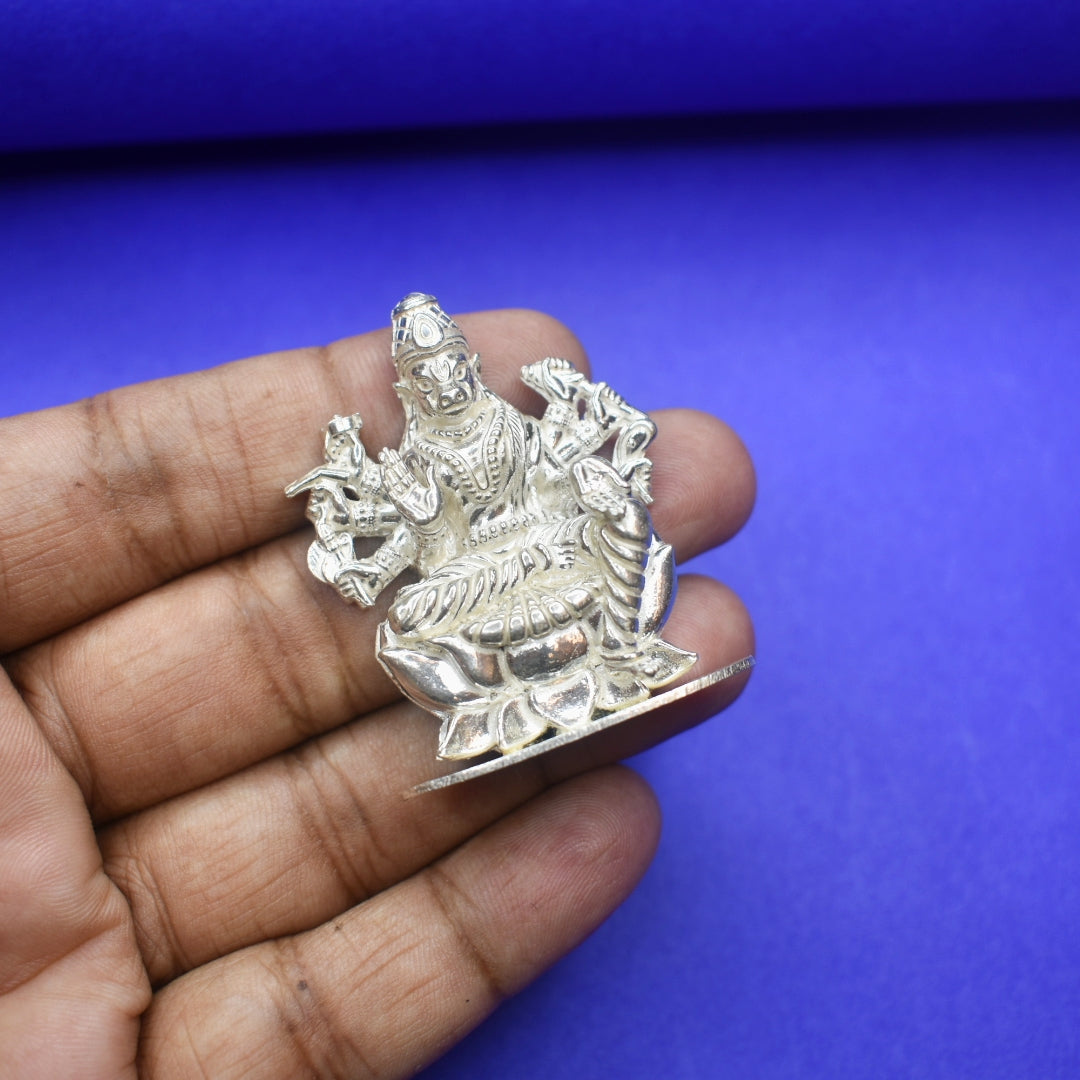 Pure Silver Varahi Amman Idol - Handcrafted Goddess Statue