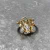 Asp Rhodium-Gold Plated Zircon Nose Pin - No Piercing Needed