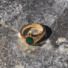 Emerald Panchloha Ring - Men's Anti-Tarnish