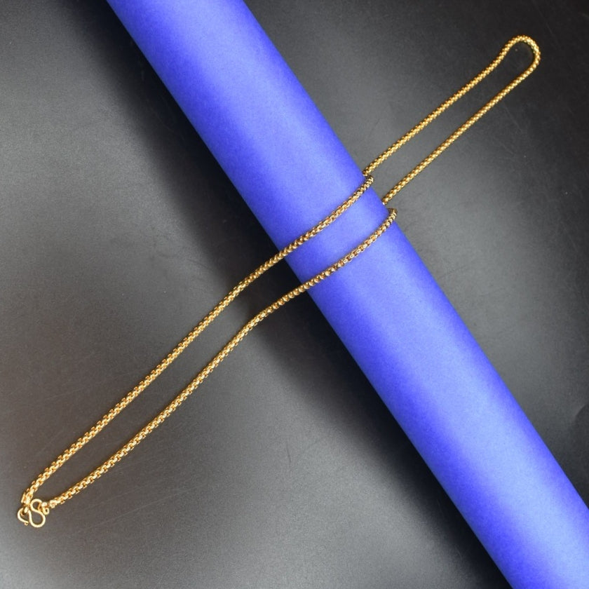 Luxurious 24K Gold Plated Chain - 30 Inch Premium Fashion Chain