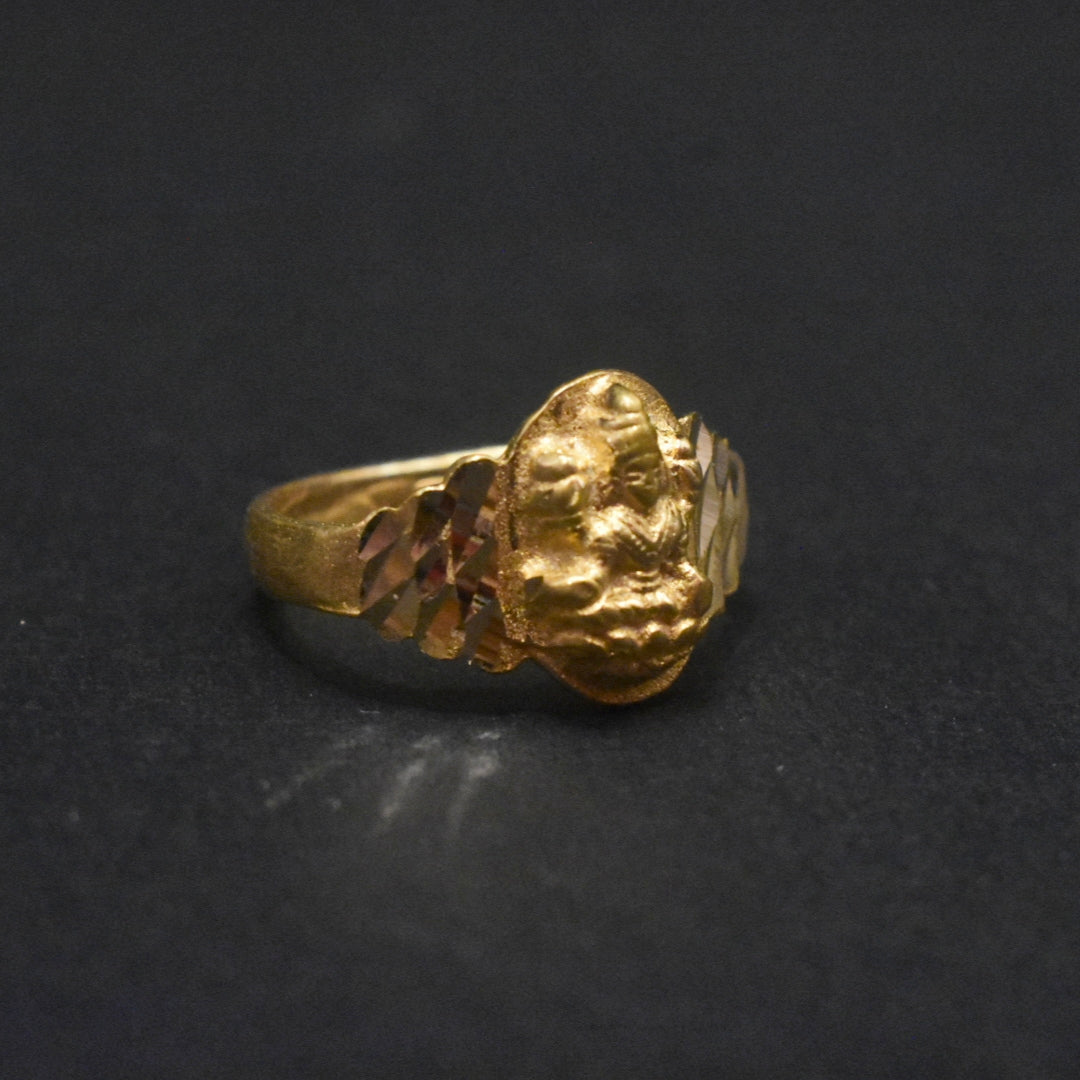 Panchaloha Goddess Laxmi Ring for Women - Handcrafted