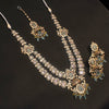 Double Layer Polki Moissanite Kundan Necklace Set - Traditional Indian Bridal Jewelry