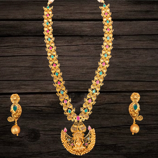 Classy Antique Laxmi Devi Necklace Set By Asp Fashion Jewellery
