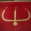 Gold Temple Maang Tikka with Lakshmi Pendant | Bridal Mathapatti