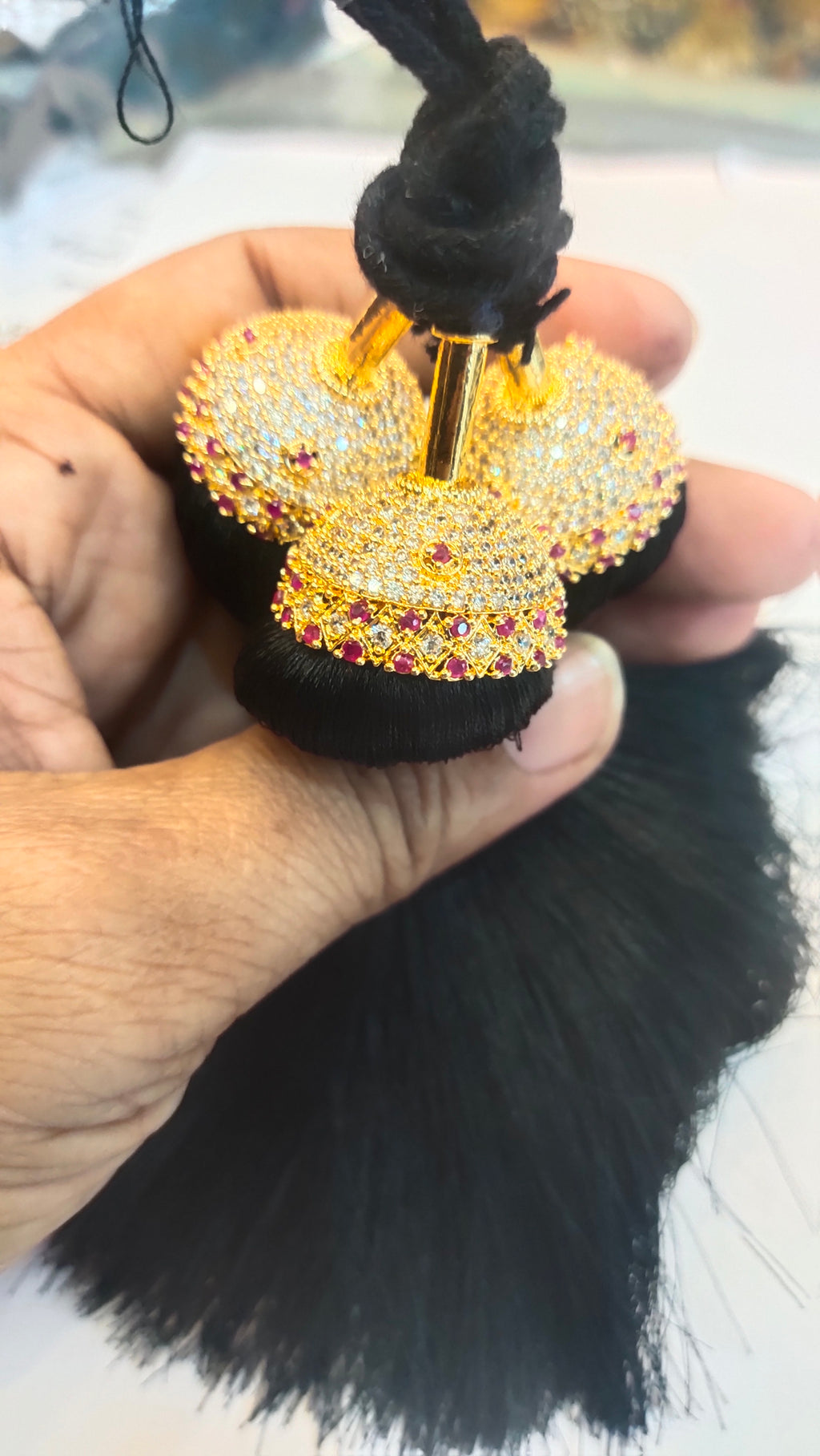 Asp Zircon Kunjalam - Kuppulu - Jada Gantallu - For Classical Dance Hair Extension