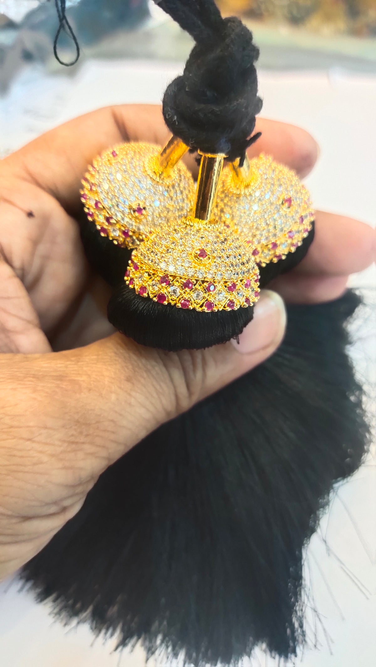 Asp Zircon Kunjalam - Kuppulu - Jada Gantallu - For Classical Dance Hair Extension