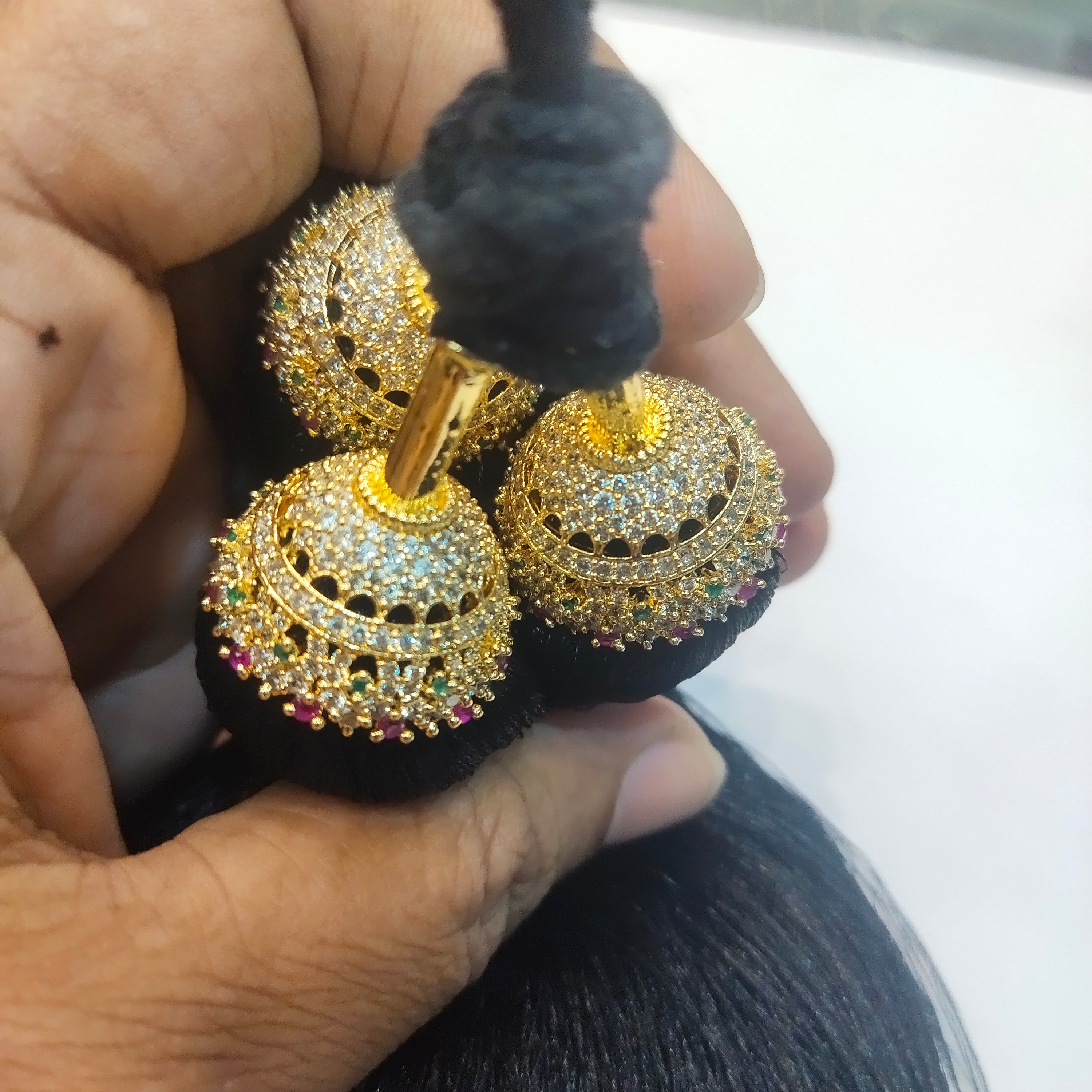 Asp Zircon Kunjalam - Kuppulu - Jada Gantallu - For Classical Dance Hair Extension