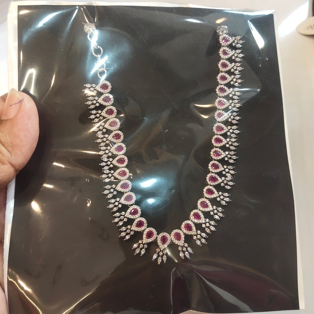 Asp Victorian Zircon Necklace Set