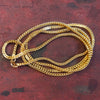 24K Gold-Plated Twisted Link Chain with S-Hook