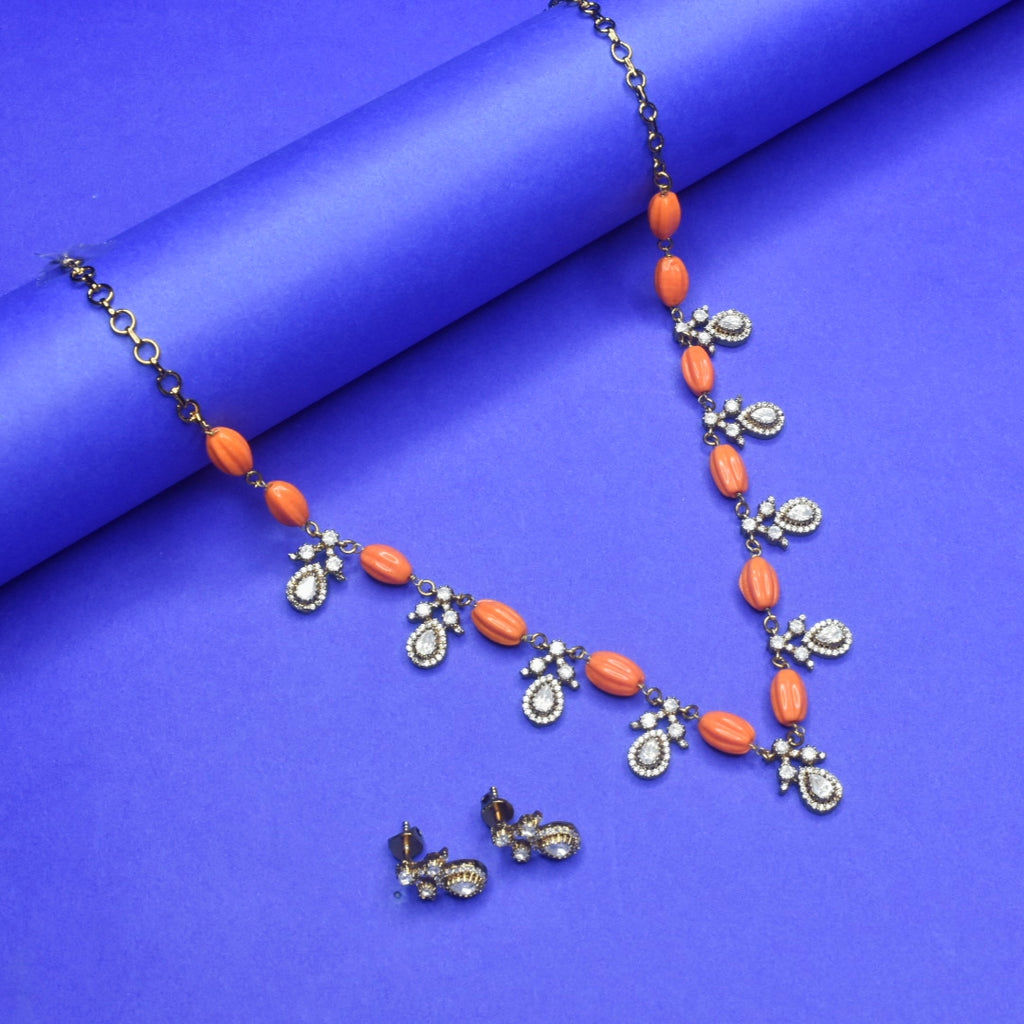 The Exquisite Kundan and Coral Necklace by ASP Fashion Jewellery