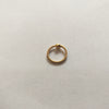 18K Gold Braided Wire Nose Ring - Elegant Minimalist