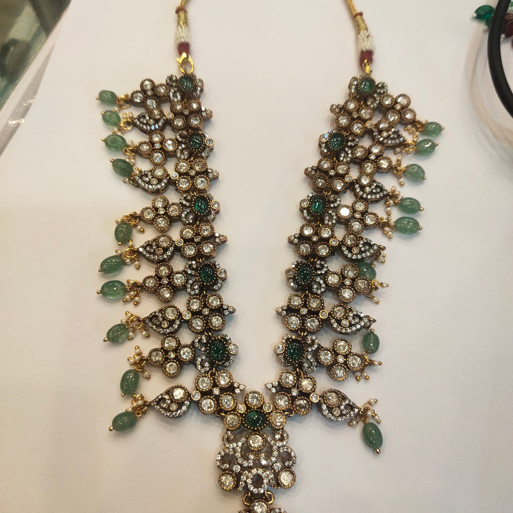 Asp Victorian Polki Necklace Set