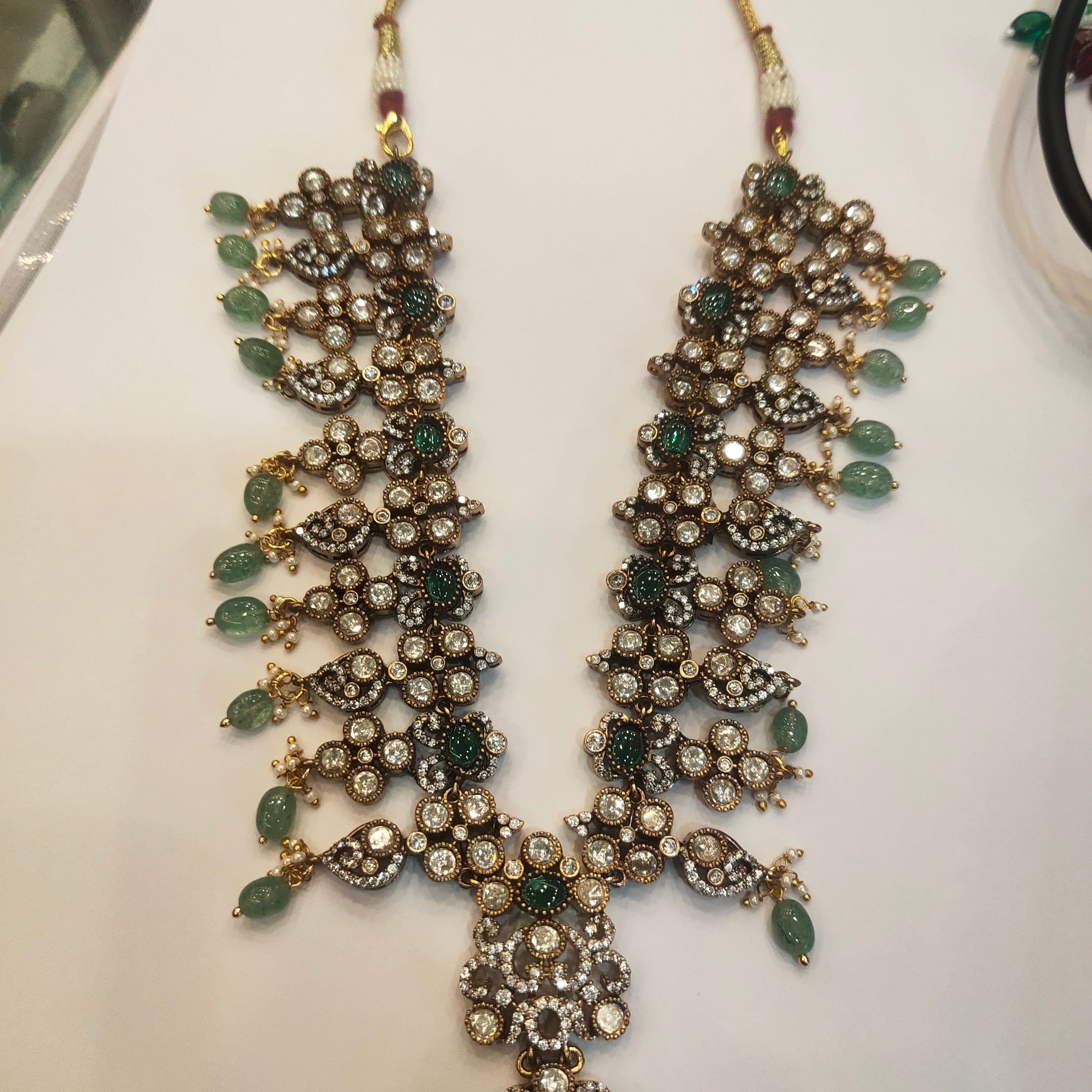 Asp Victorian Polki Necklace Set