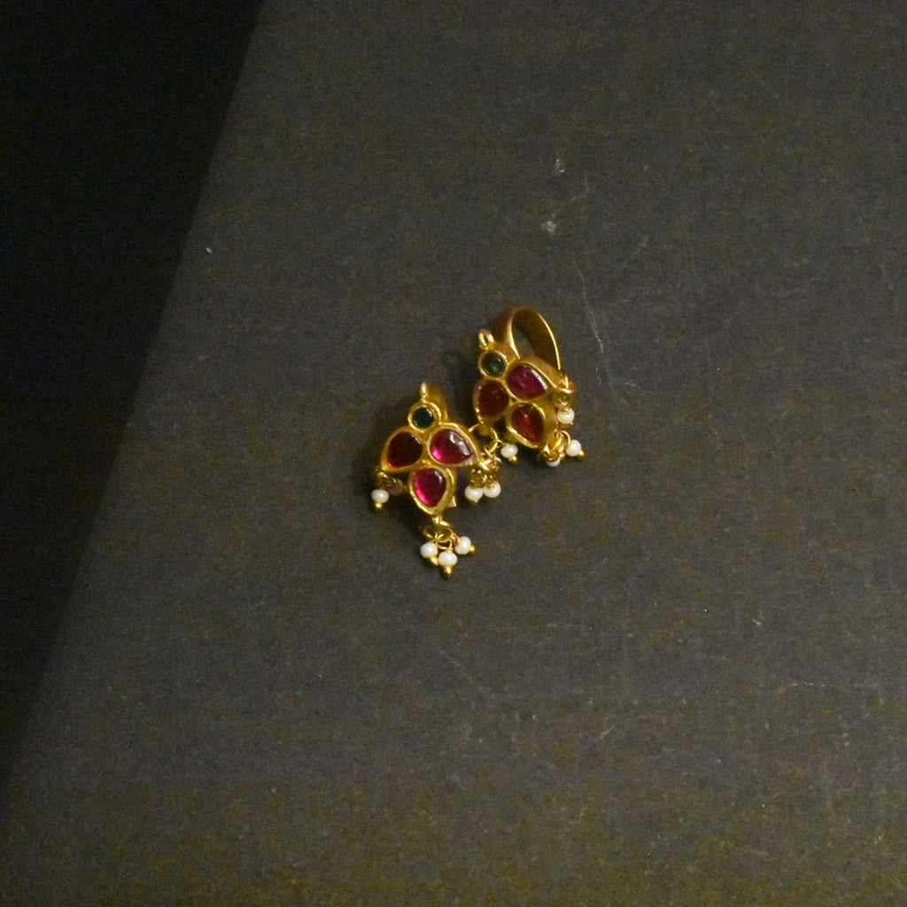 Colorful Jhumka Bugadi Earrings - Festive Party Jewelry