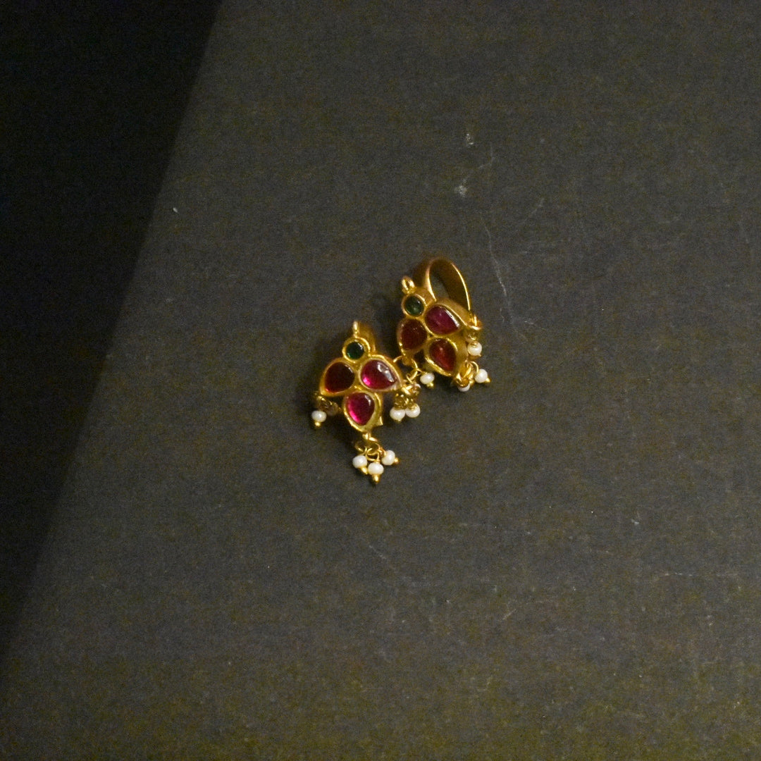 Colorful Jhumka Bugadi Earrings - Festive Party Jewelry