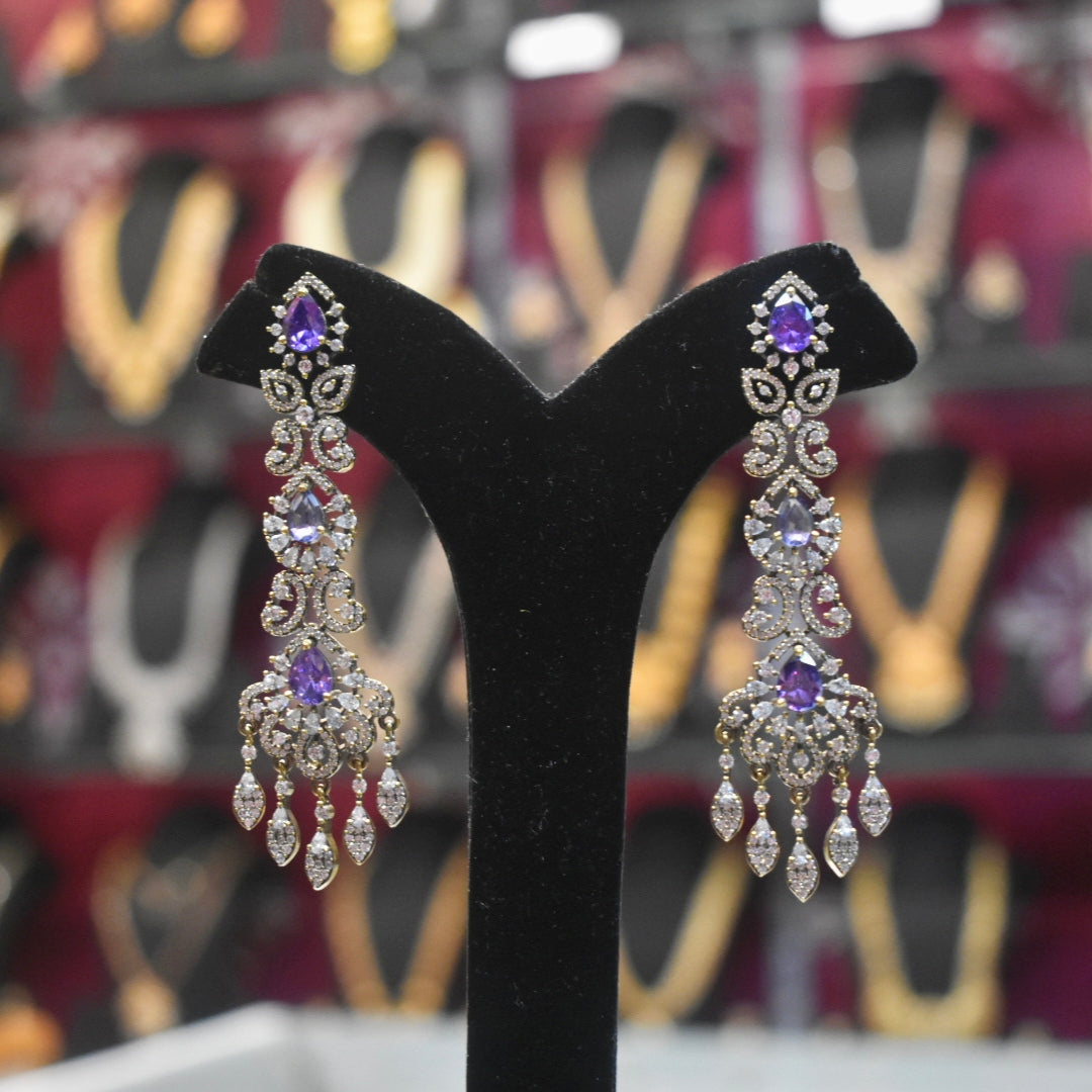 Asp Victorian Zircon Chandelier Earrings